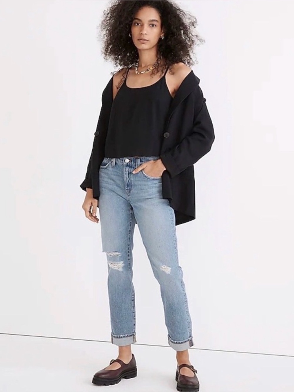 Madewell | The‎ Slim Boyjean Distressed Size 30
